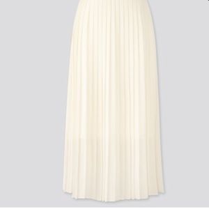 UNIQLO Chiffon Pleated Long Skirt